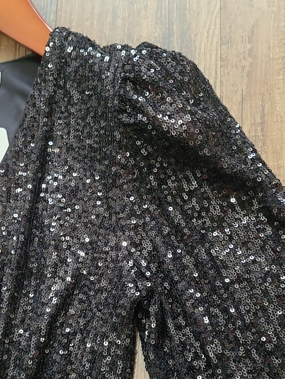 Black Sequin Mini Dress  NWT - Picture 9 of 9